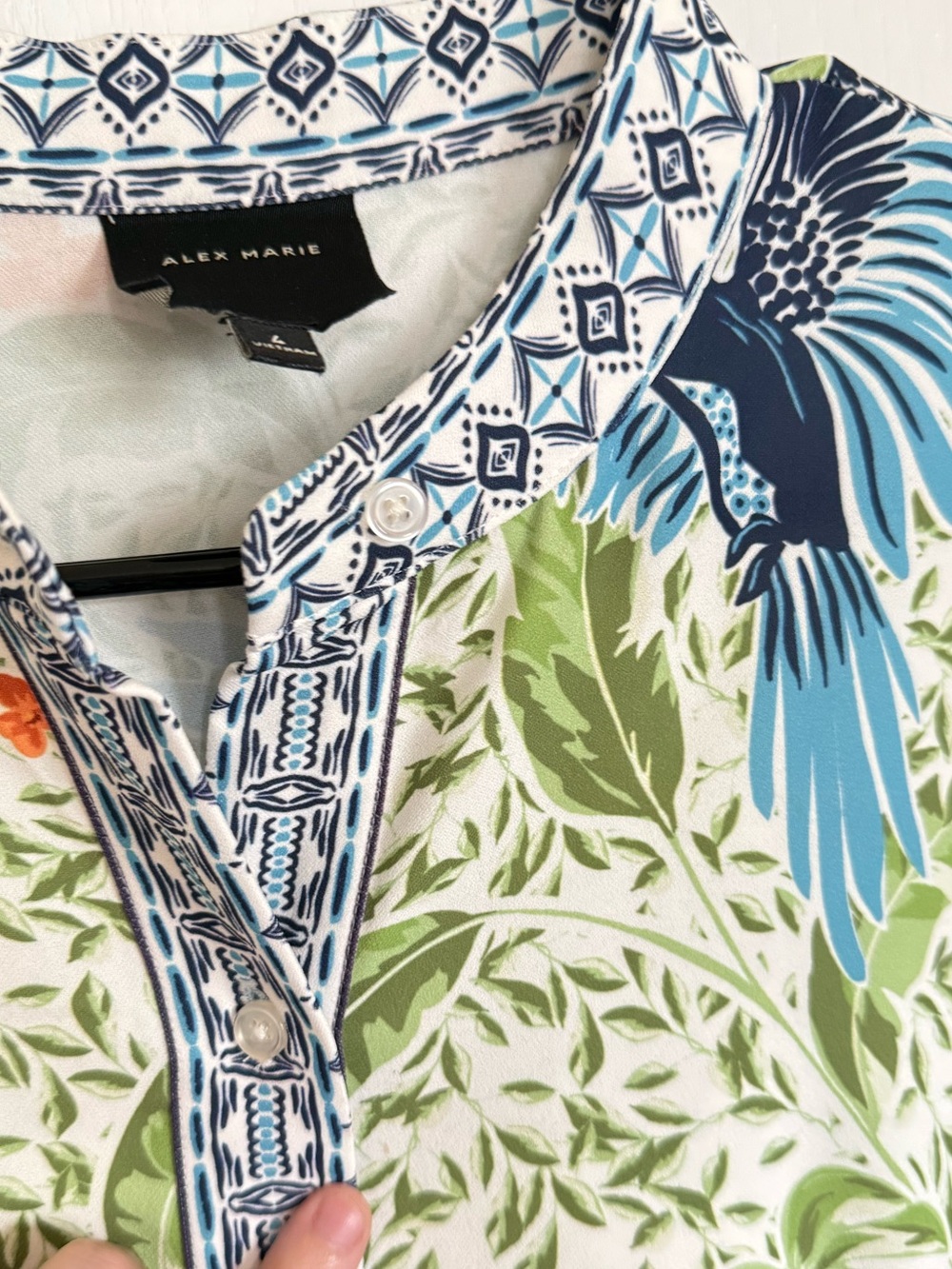 Alex Marie Wren Floral Bird Print mini Dress - Picture 9 of 9